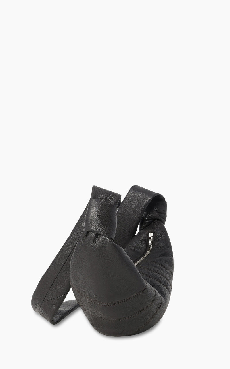 Lemaire Small Croissant Bag Soft Grained Leather Dark Chocolate