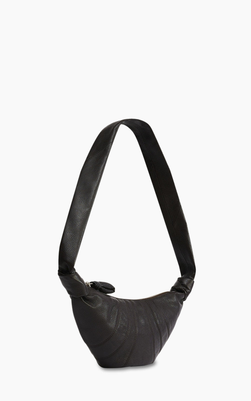 Lemaire Small Croissant Bag Soft Grained Leather Dark Chocolate