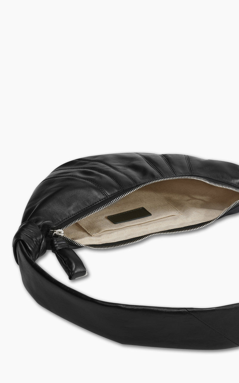 Lemaire Small Croissant Bag Soft Nappa Leather Black