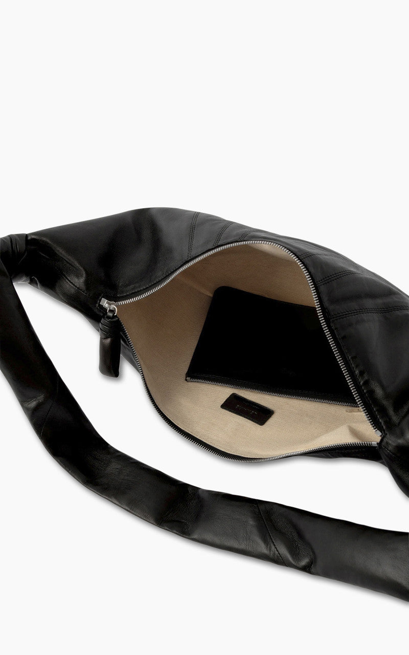 Lemaire Large Croissant Bag Nappa Leather Black