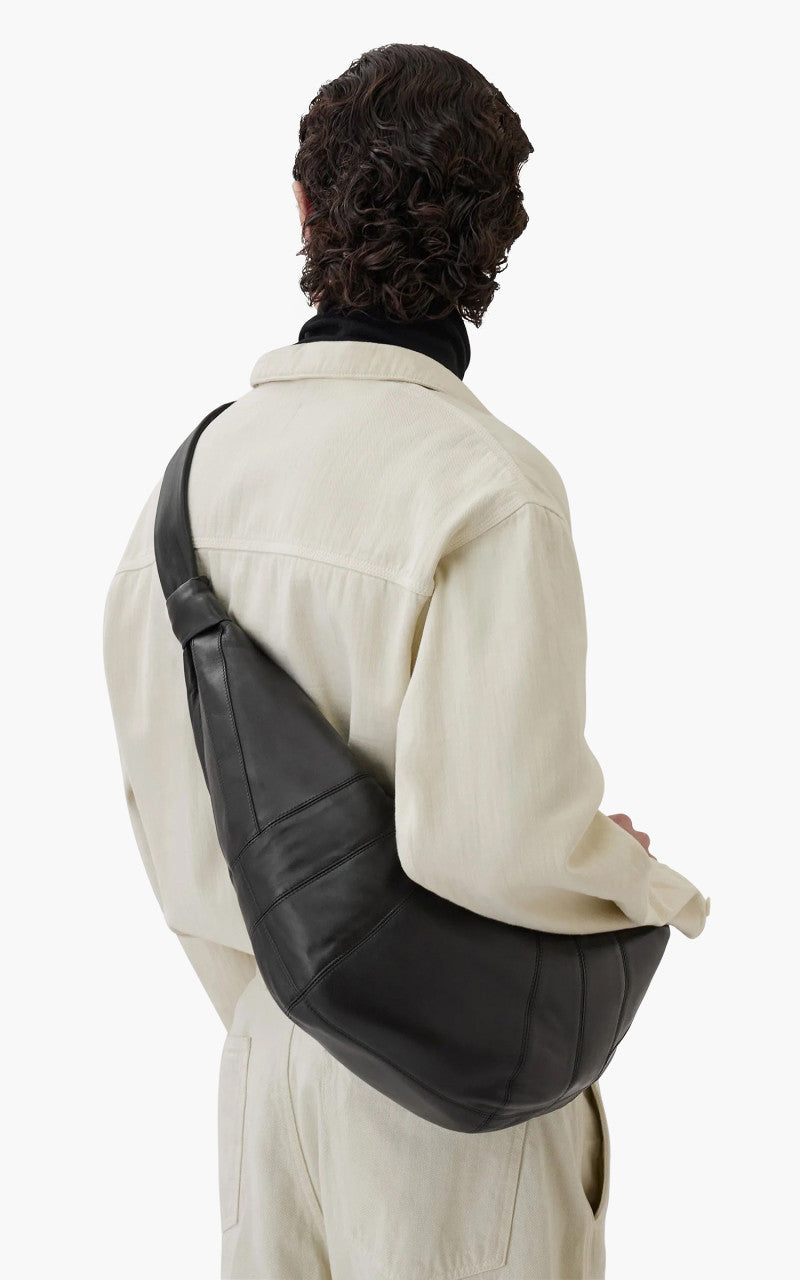 Lemaire Large Croissant Bag Nappa Leather Black