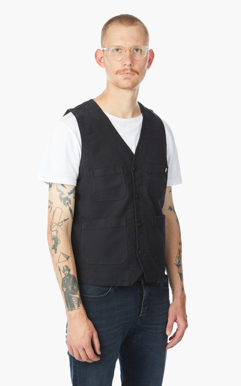 Blue de Gênes Maurice ISKO Gillet Black