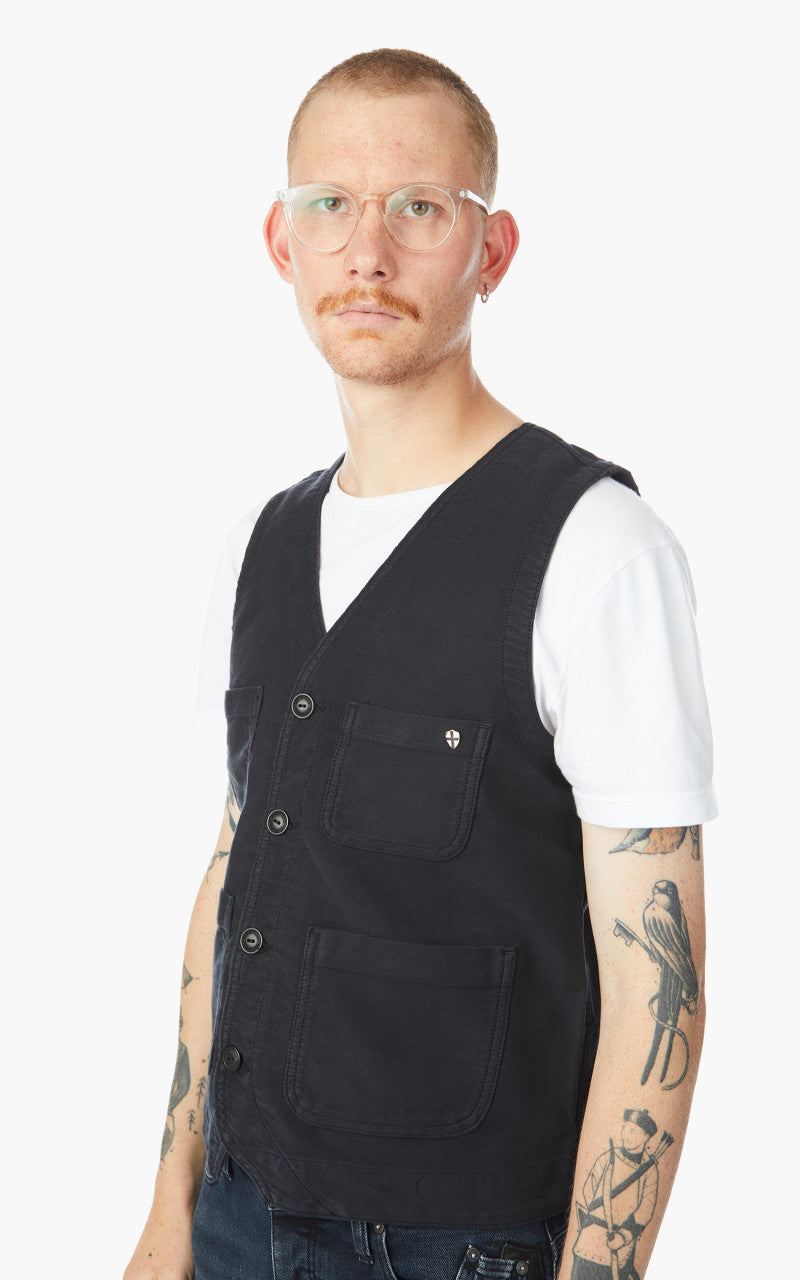 Blue de Gênes Maurice ISKO Gillet Black