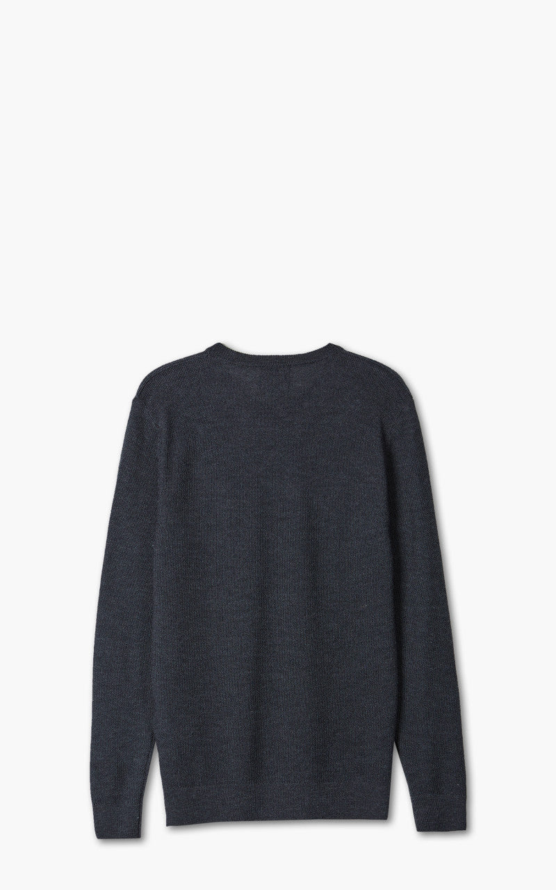 Blue de Gênes Tondo Nuovo Knit Dark Grey Melange