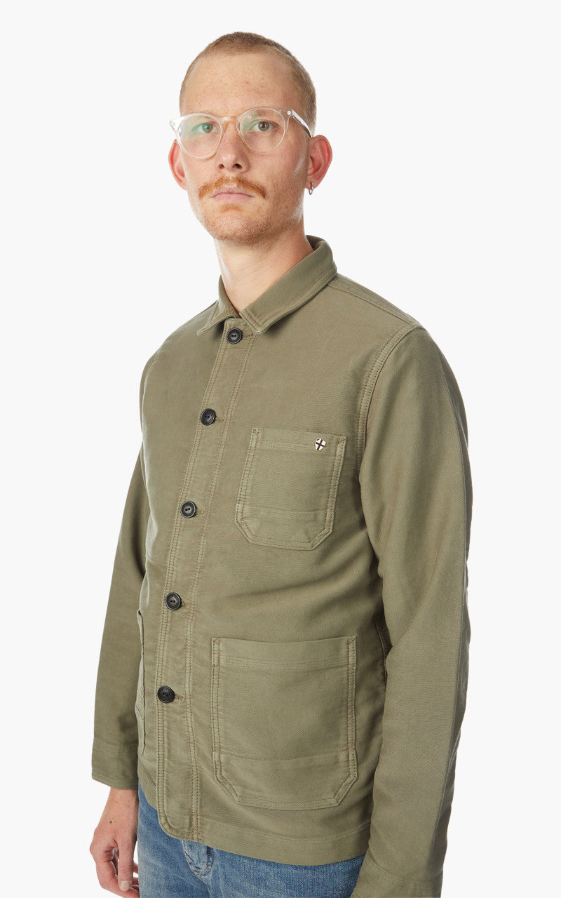 Blue de Gênes Vince ISKO Jacket Leaf