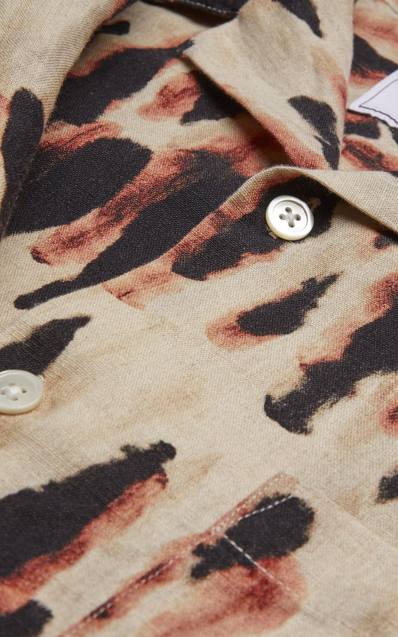 Portuguese Flannel Borra Camp Collar Shirt Grape