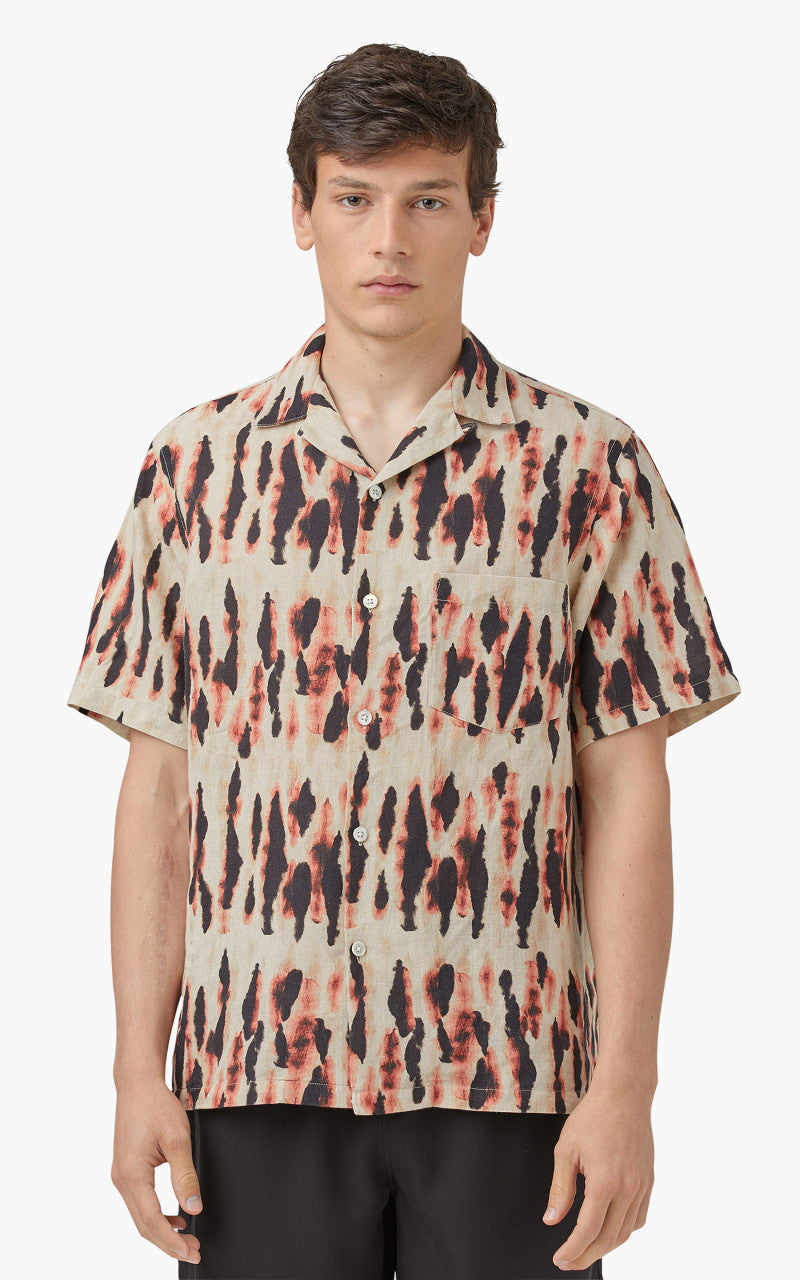 Portuguese Flannel Borra Camp Collar Shirt Grape