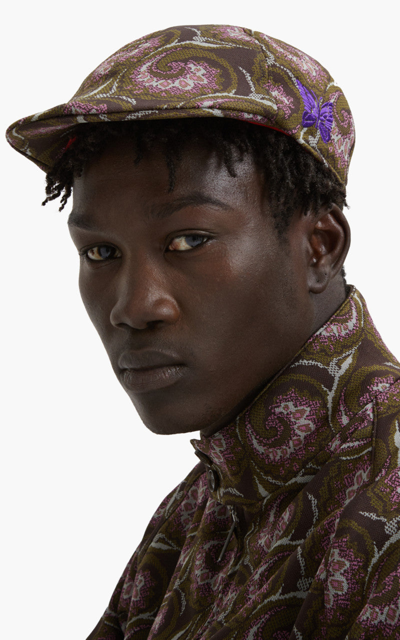Baracuta x Needles Jacquard Hunting Hat Dark Brown