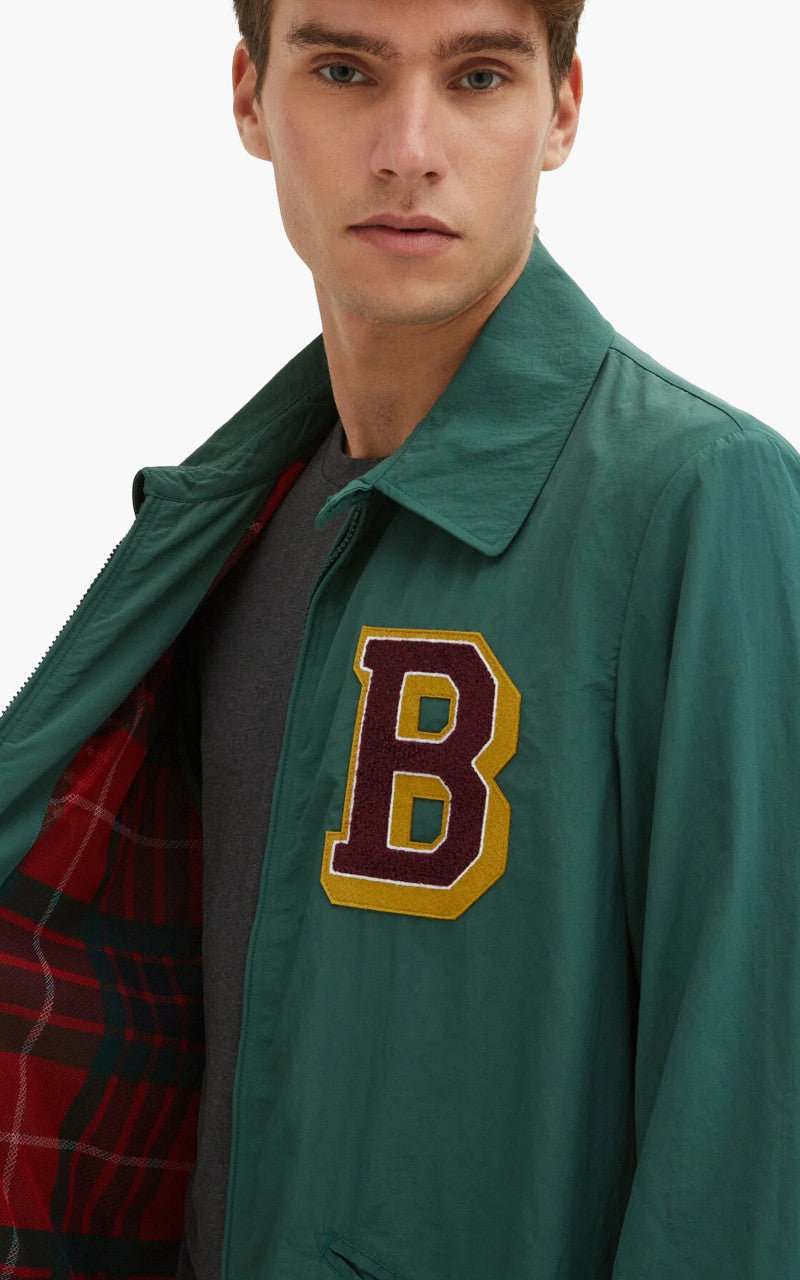 Baracuta Nylon Coach Jacket Racing Green