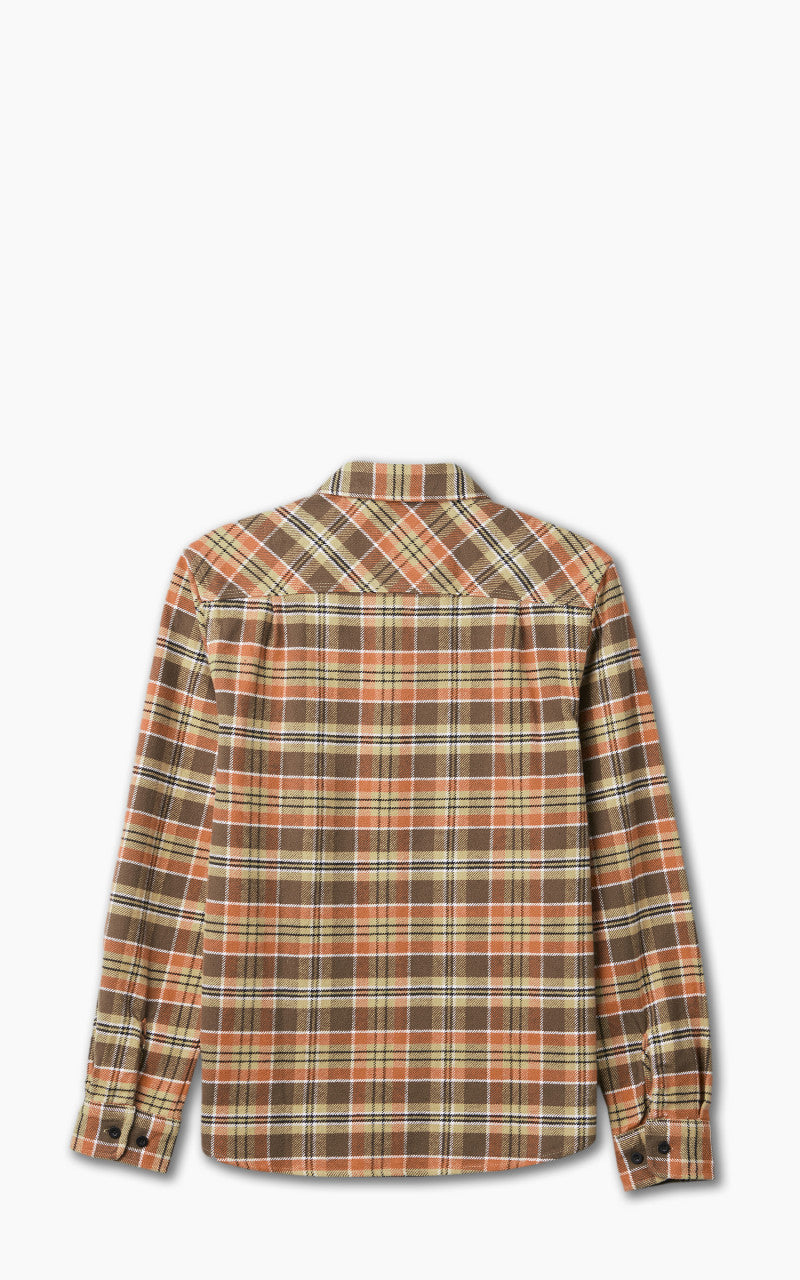 Brixton Bowery Heavy Weight L/S Flannel Desert Palm/Antelope/Burnt Red