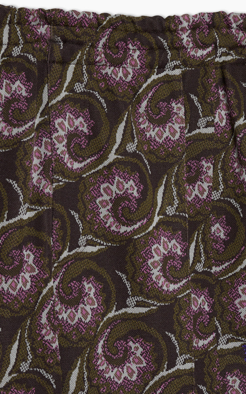 Baracuta x Needles Jacquard Trouser Dark Brown