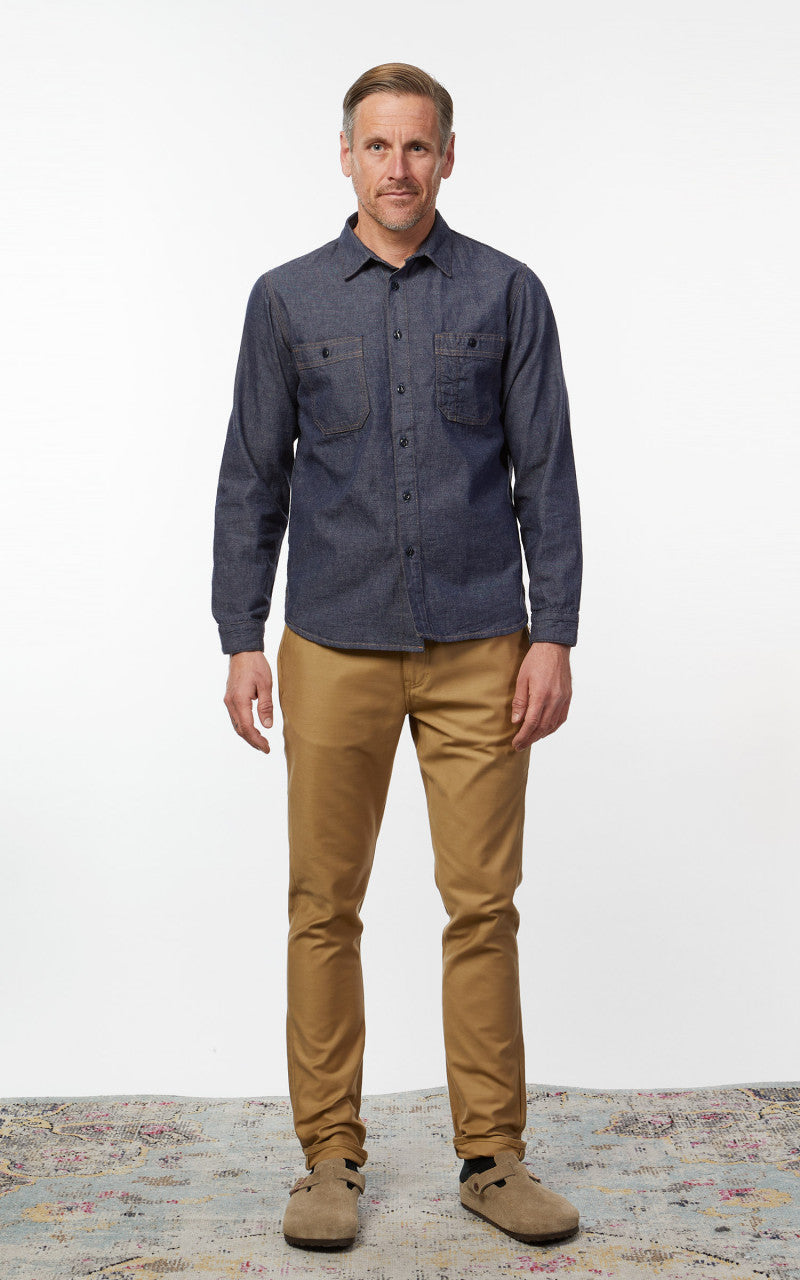 Benzak BWS-02 Utility Shirt LHT Selvedge Denim Indigo