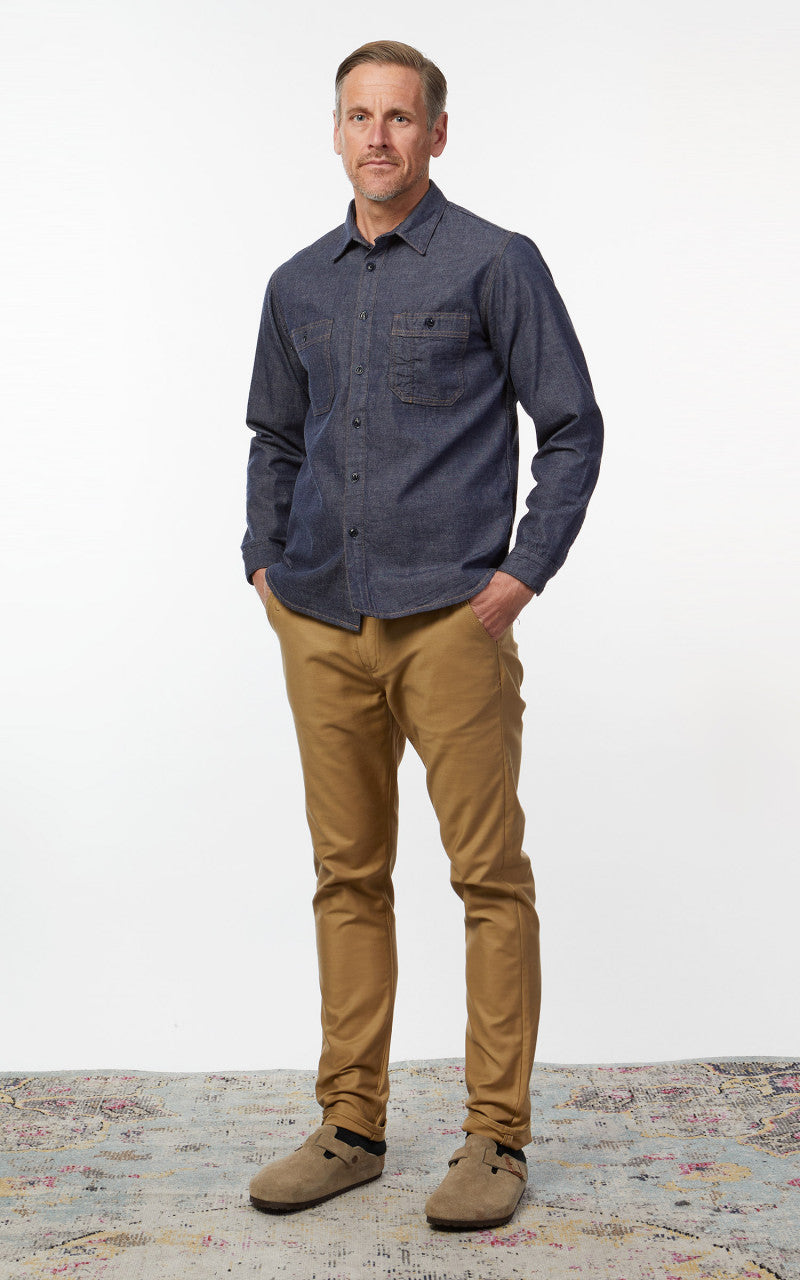 Benzak BWS-02 Utility Shirt LHT Selvedge Denim Indigo