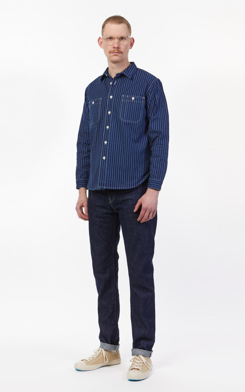 Benzak BWS-02 Utility Shirt Selvedge Canvas Wabash Indigo
