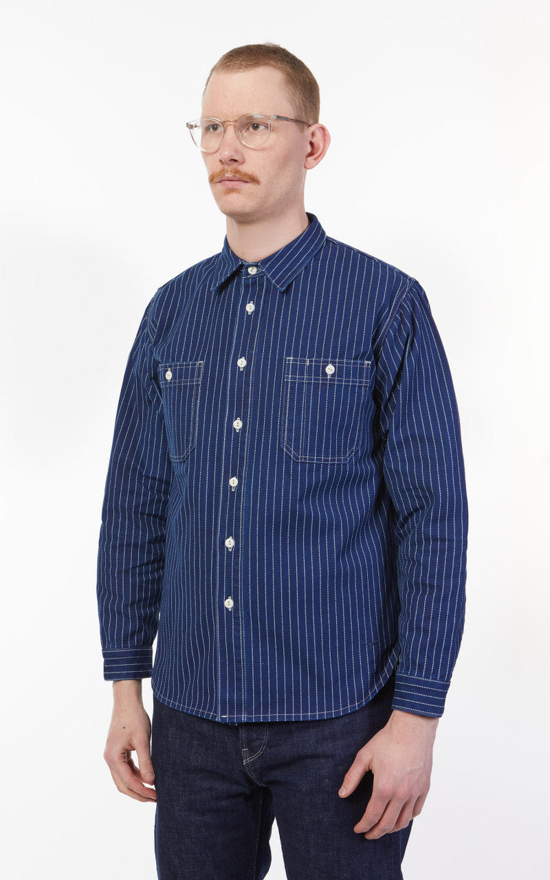 Benzak BWS-02 Utility Shirt Selvedge Canvas Wabash Indigo