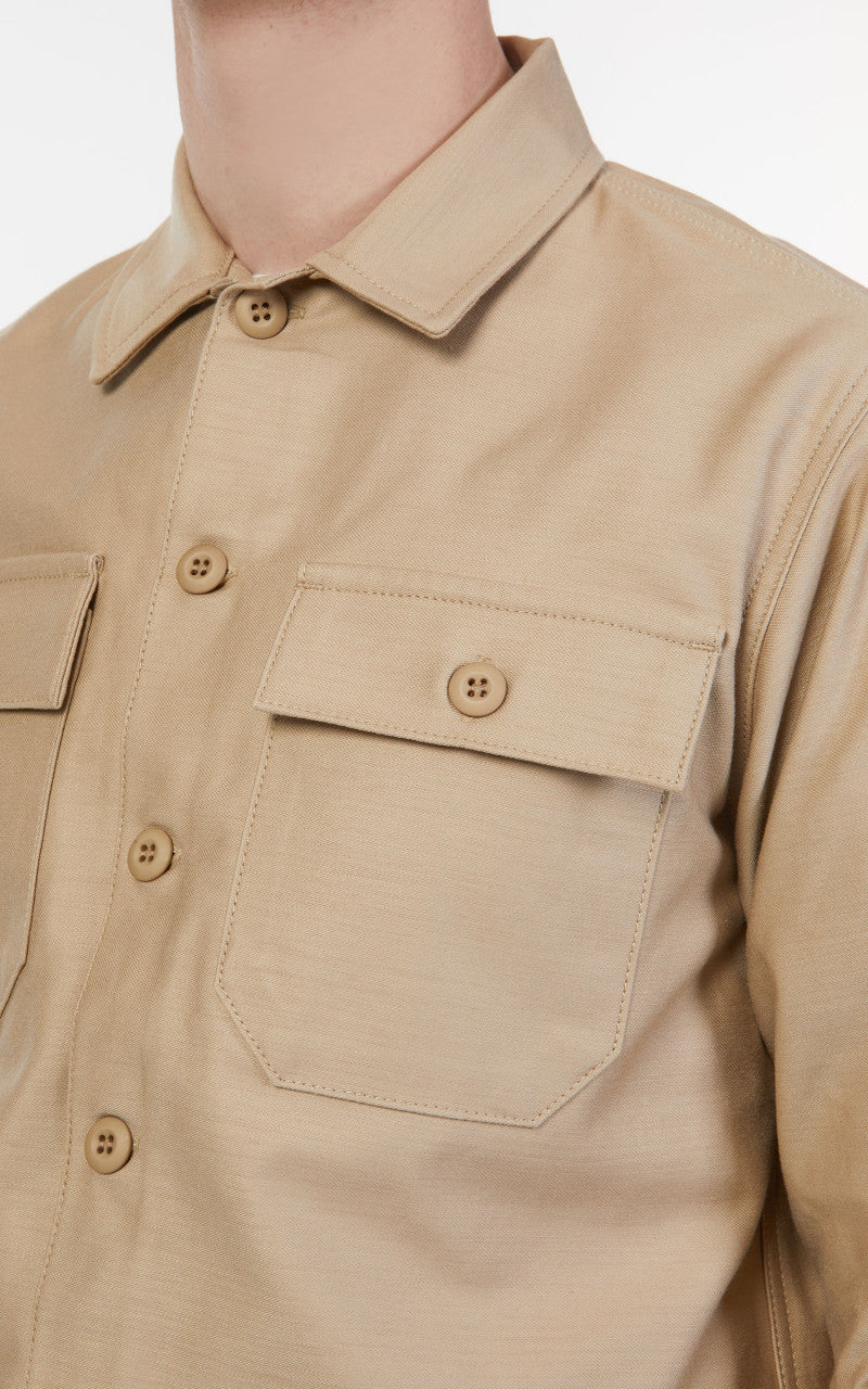 Benzak BWS-03 Military Overshirt Twill Sand