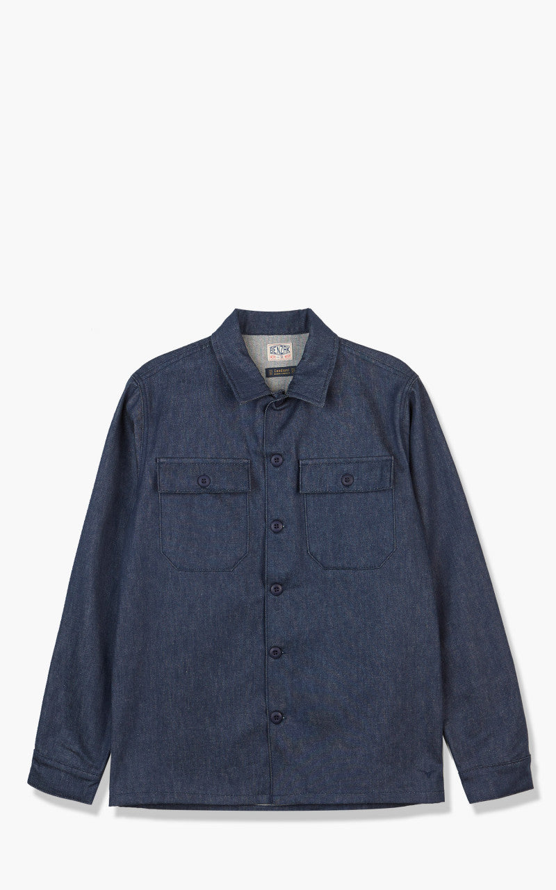 Benzak BWS-03 Military Overshirt Military Selvedge Denim 11oz