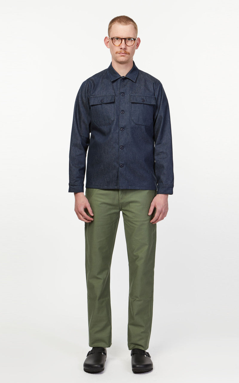 Benzak BWS-03 Military Overshirt Military Selvedge Denim 11oz