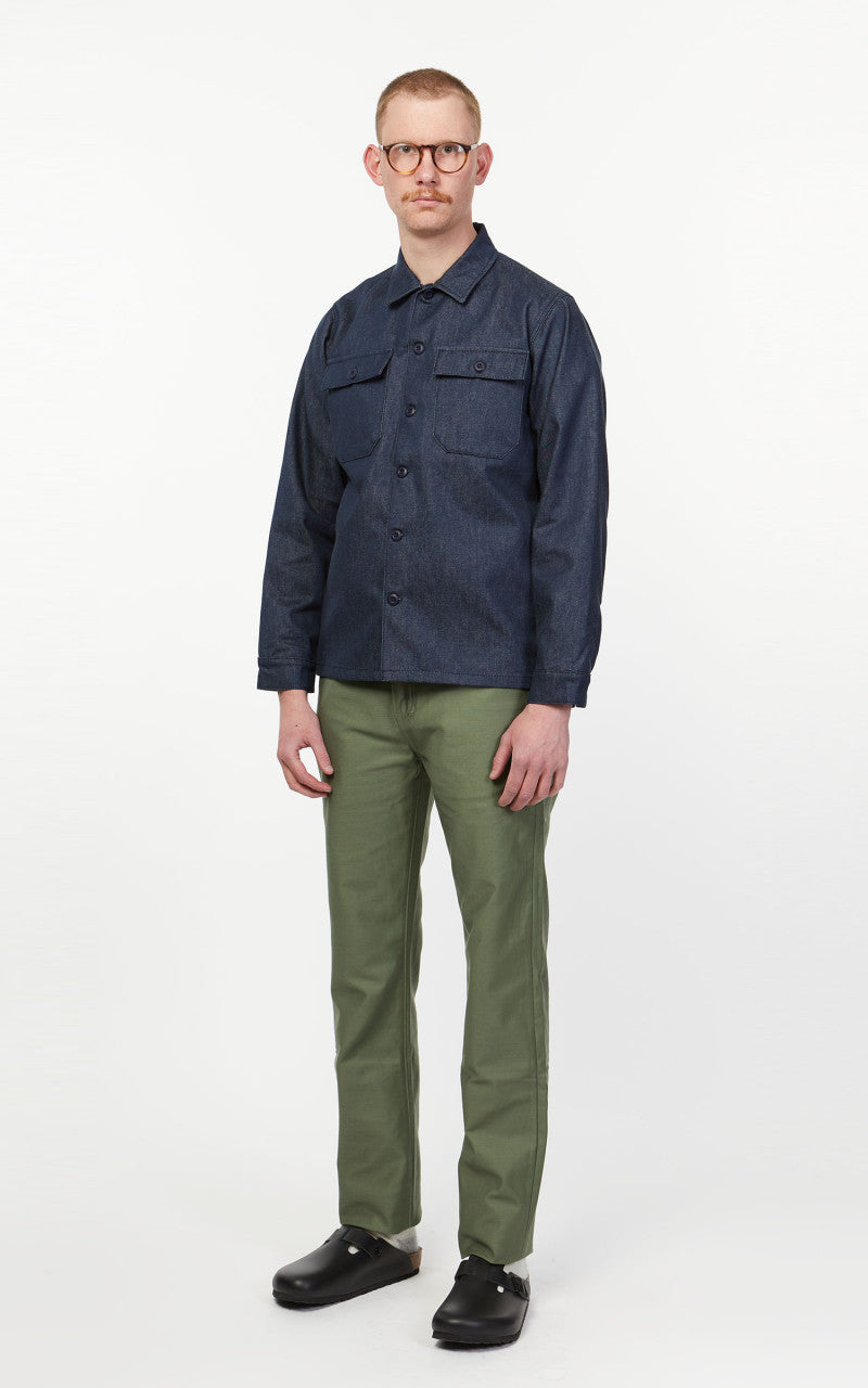 Benzak BWS-03 Military Overshirt Military Selvedge Denim 11oz