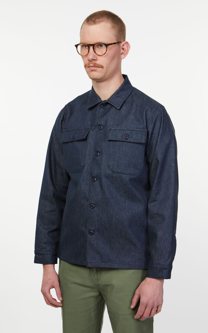 Benzak BWS-03 Military Overshirt Military Selvedge Denim 11oz