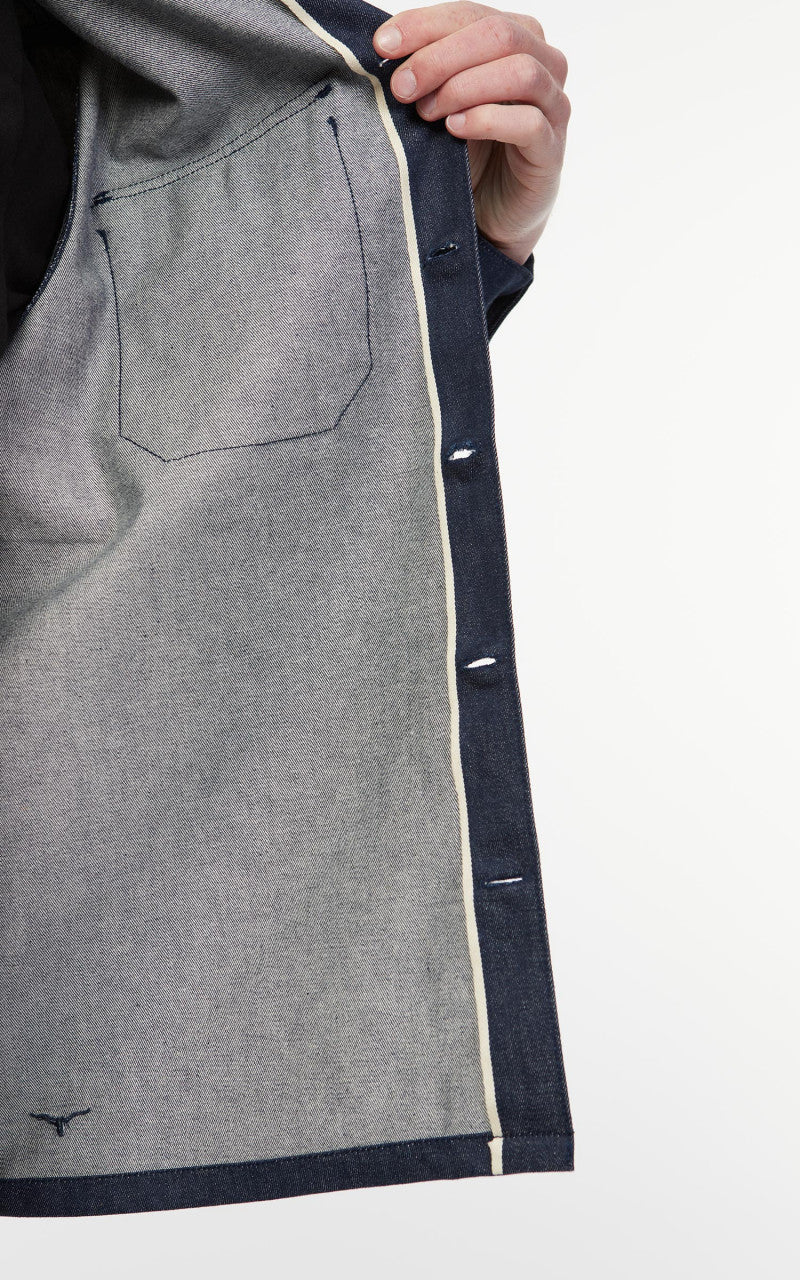 Benzak BWS-03 Military Overshirt Military Selvedge Denim 11oz