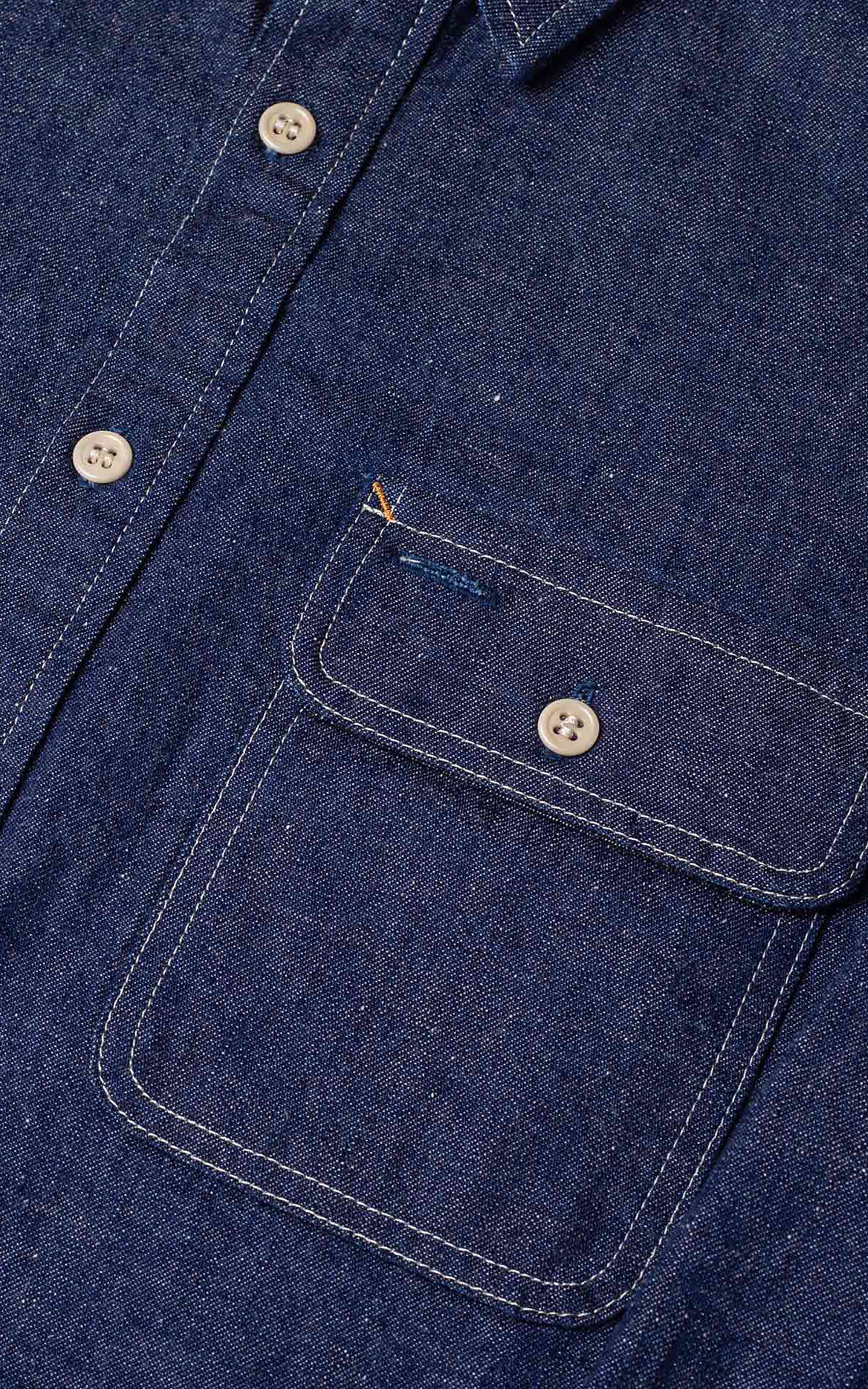 Benzak BWS-06 Worker Shirt Union Denim Indigo 9.5oz