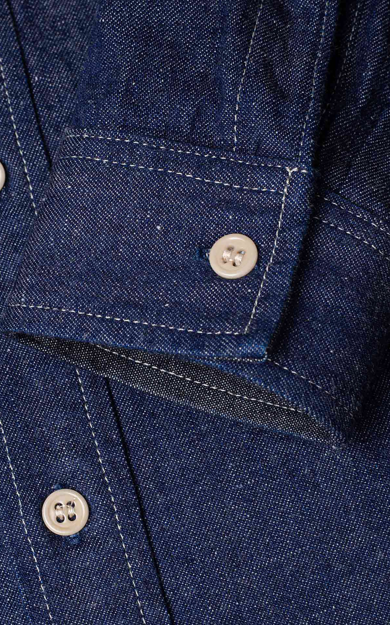 Benzak BWS-06 Worker Shirt Union Denim Indigo 9.5oz