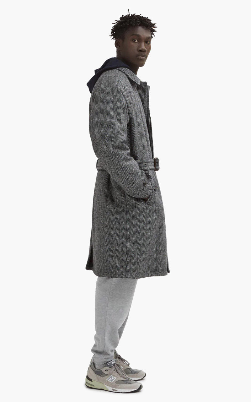 Baracuta Bal Coat Herringbone Grey