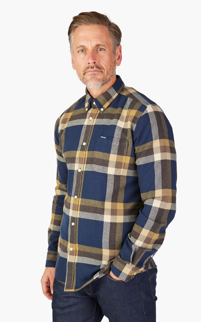 Barbour Folley Tailored Shirt Navy
