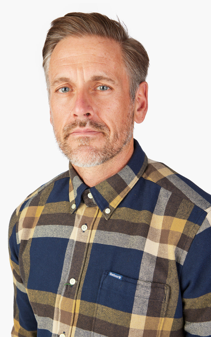 Barbour Folley Tailored Shirt Navy