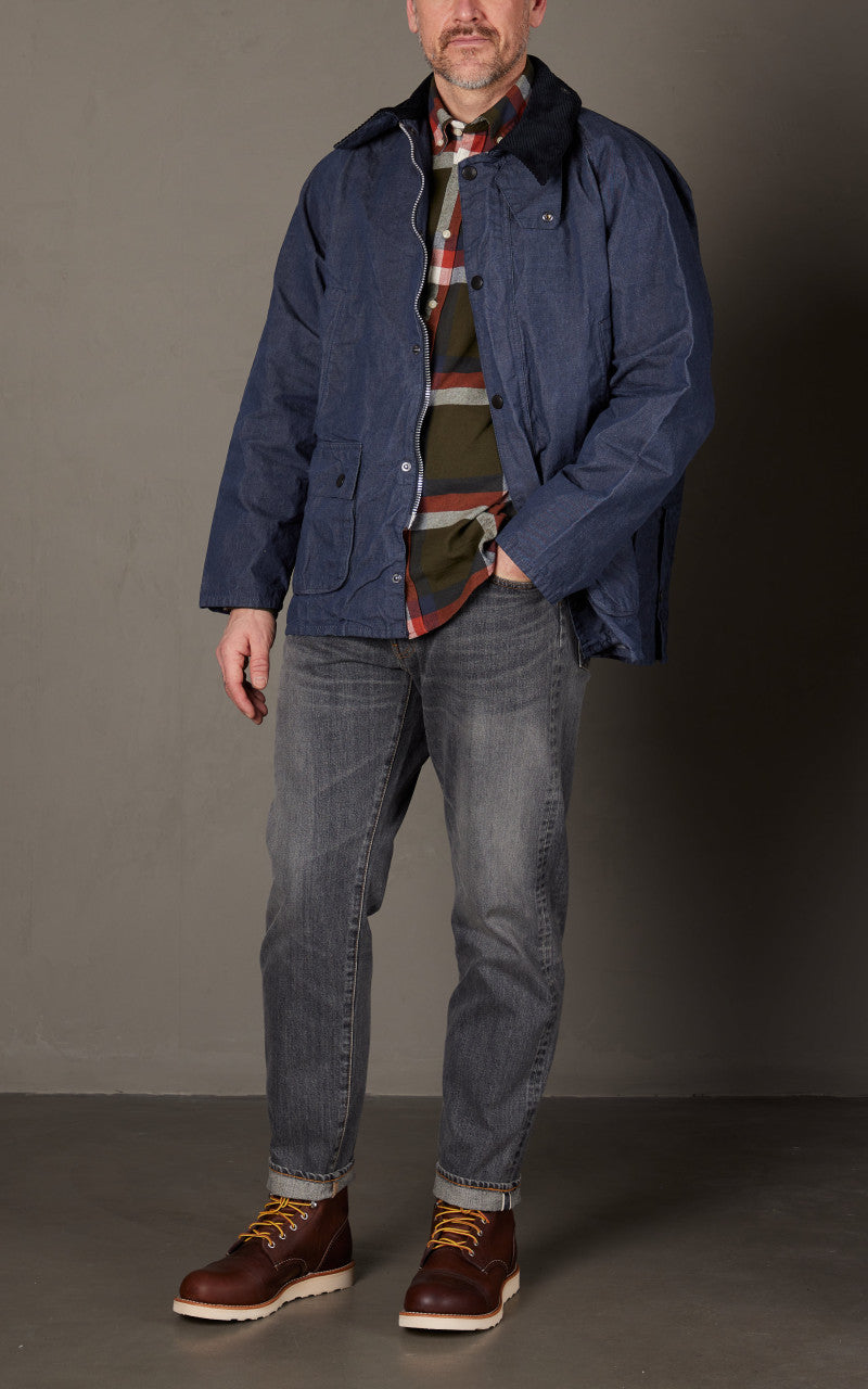 Barbour Bedale Oversized Denim Jacket Indigo