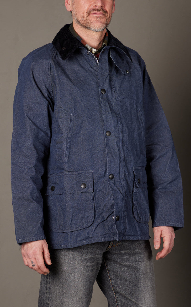 Barbour Bedale Oversized Denim Jacket Indigo