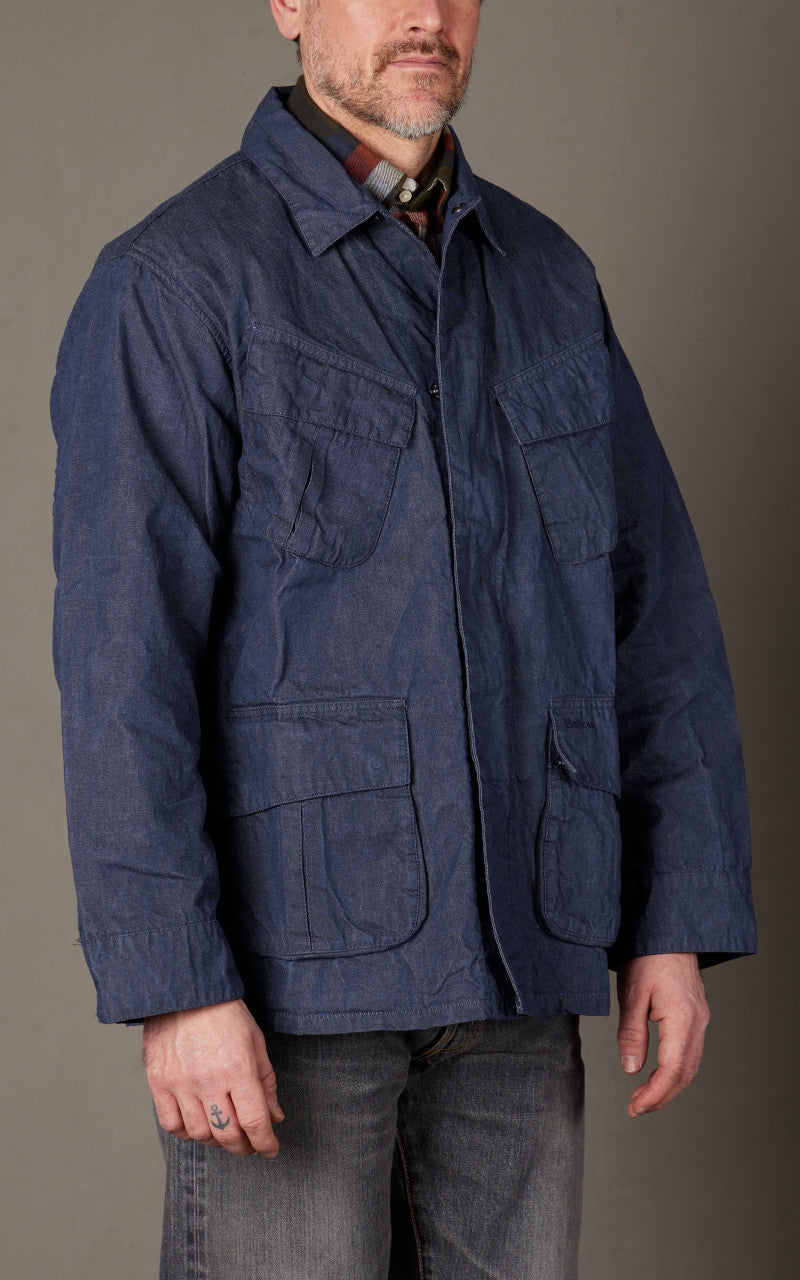 Barbour Denim Jungle Fatigue Casual Jacket Indigo