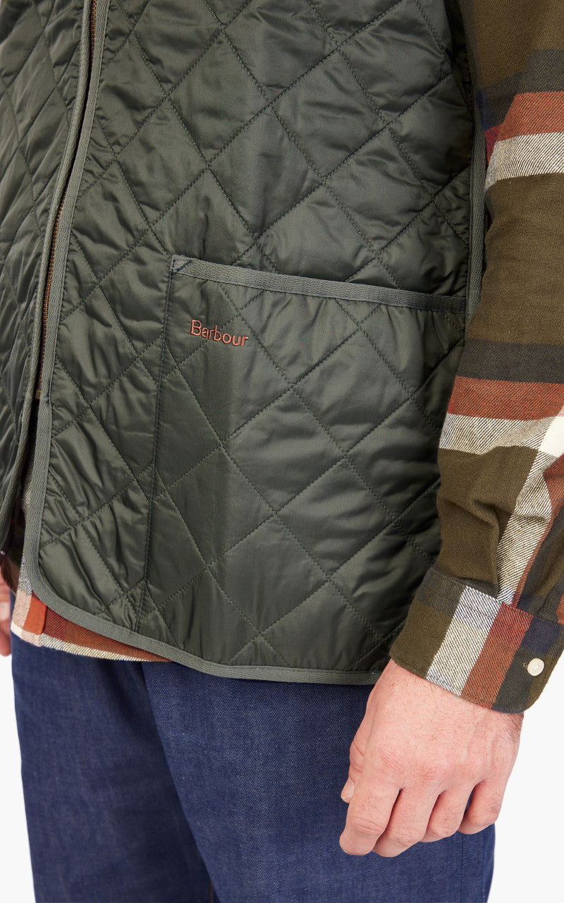 Barbour Quilted Zip Liner Olive