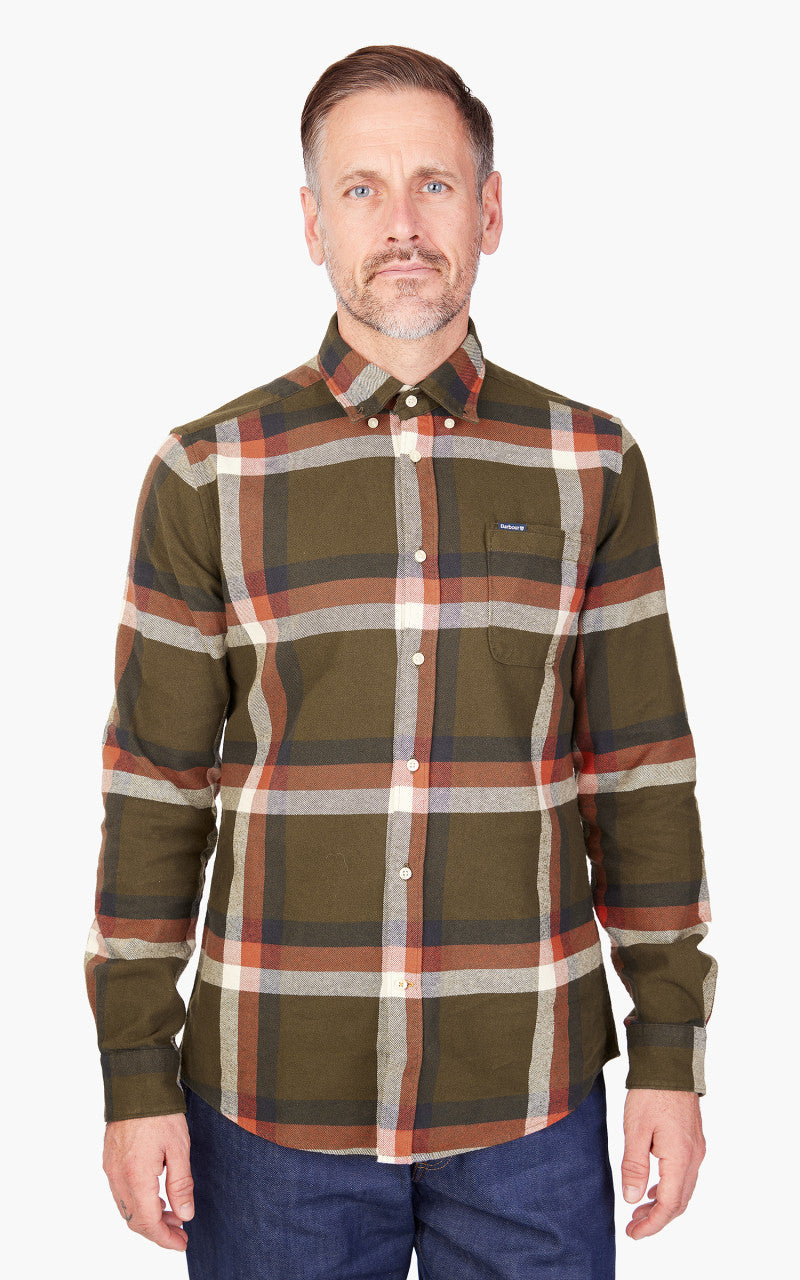 Barbour Folley Tailored Shirt Olive