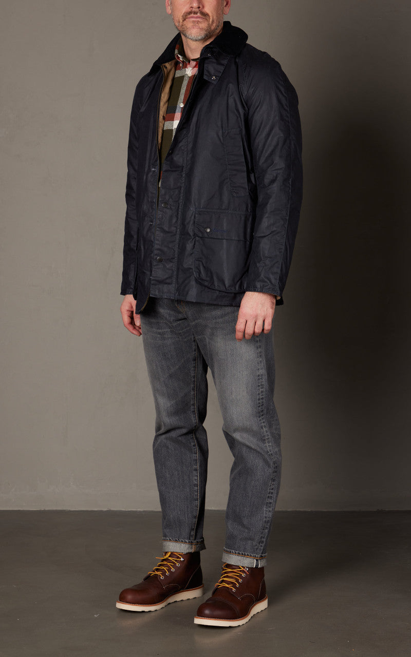 Barbour Lightweight Ashby Wax Jacket Royal Navy