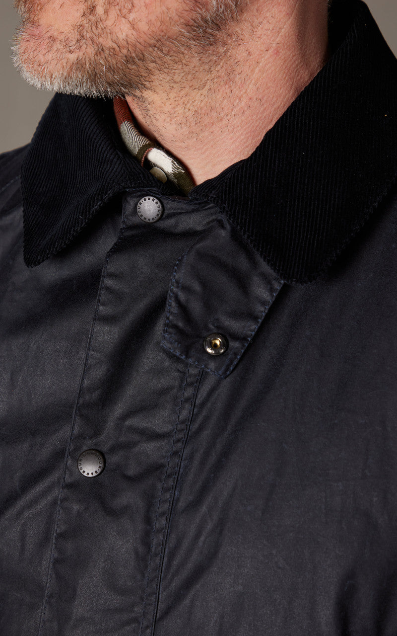 Barbour Lightweight Ashby Wax Jacket Royal Navy