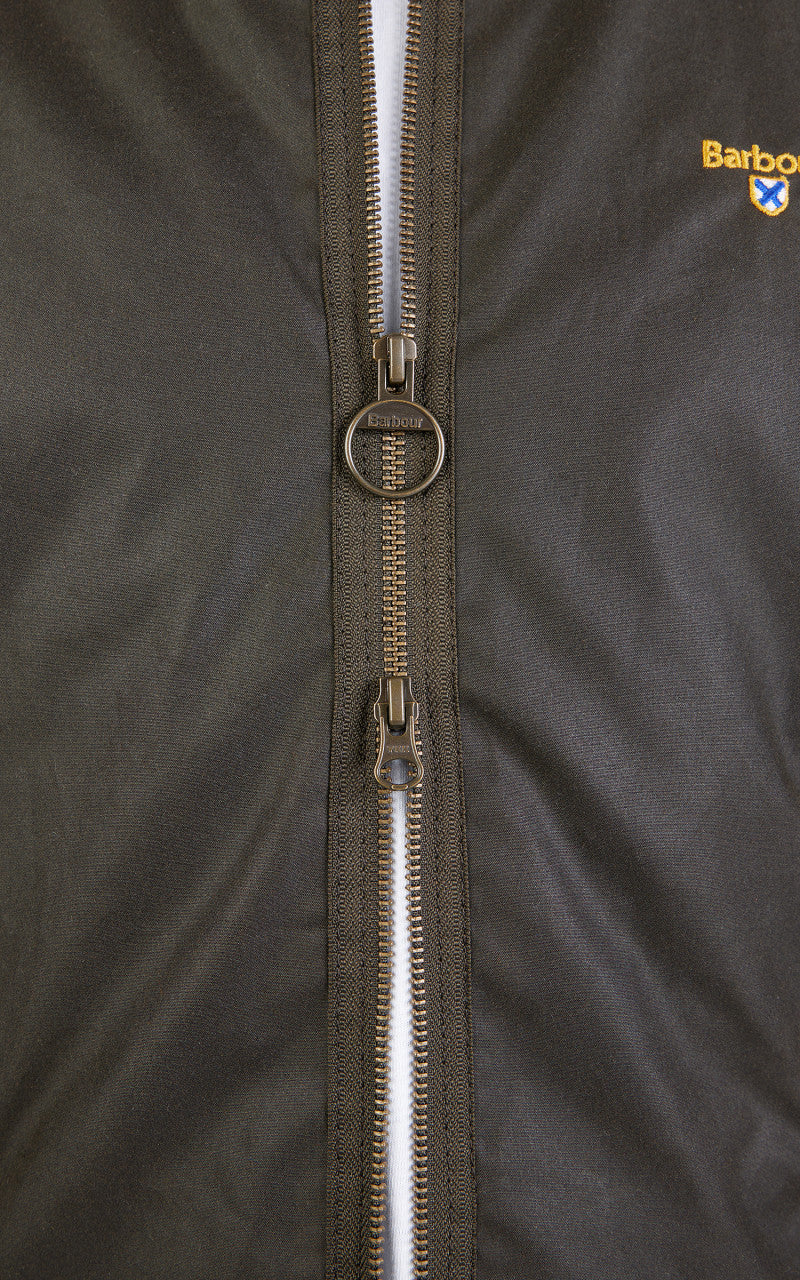 Barbour College Wax Jacket Olive/Summer Ivy