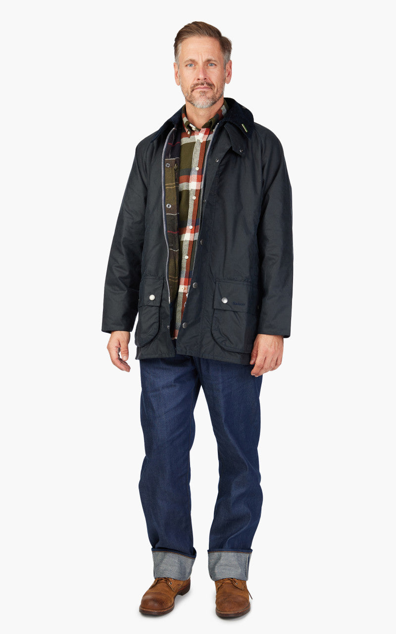 Barbour 40th Anniversary Beaufort Wax Jacket Navy