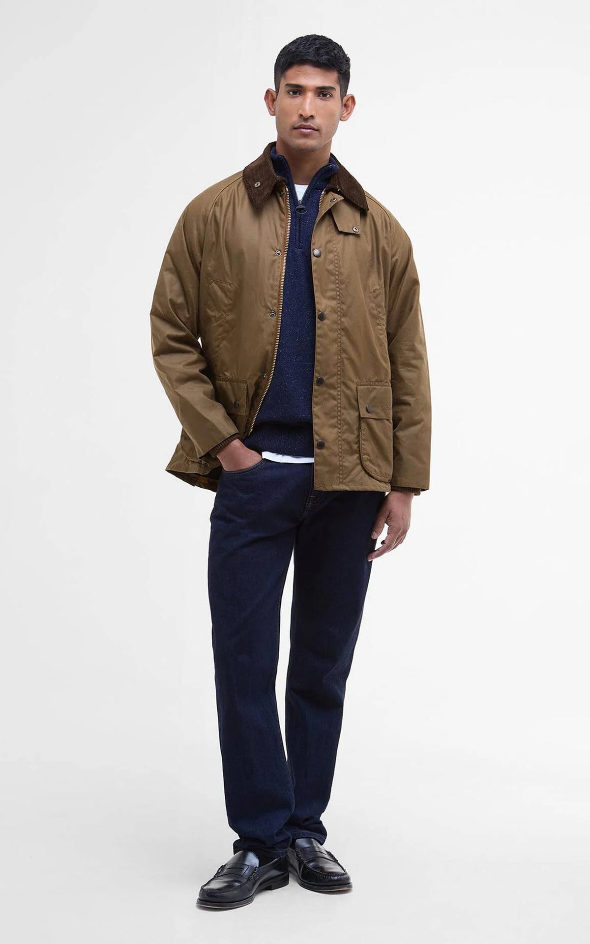 Barbour Bedale Wax Jacket Bark