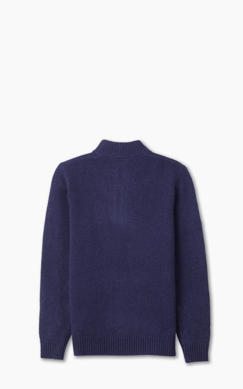Barbour Calder Knitted Half Zip Sweater Navy