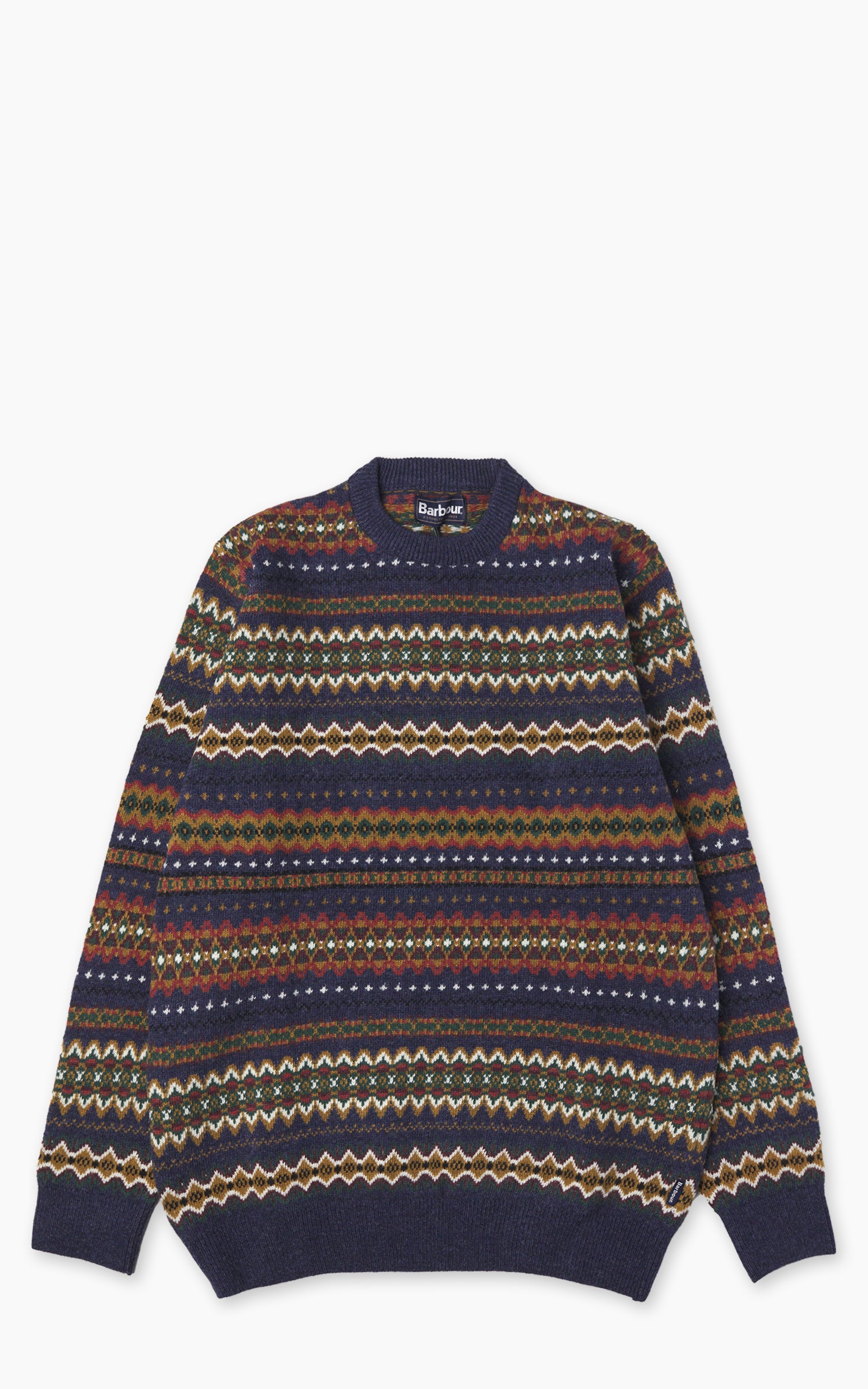 Barbour Sweatshirt Case Fair Isle Navy Marl