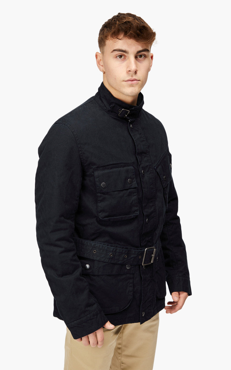 Barbour International Winter Grid A7 Casual Jacket Navy