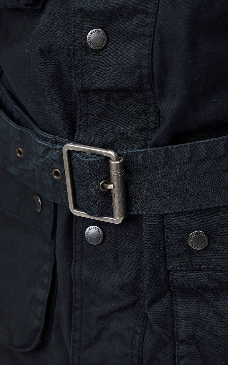 Barbour International Winter Grid A7 Casual Jacket Navy