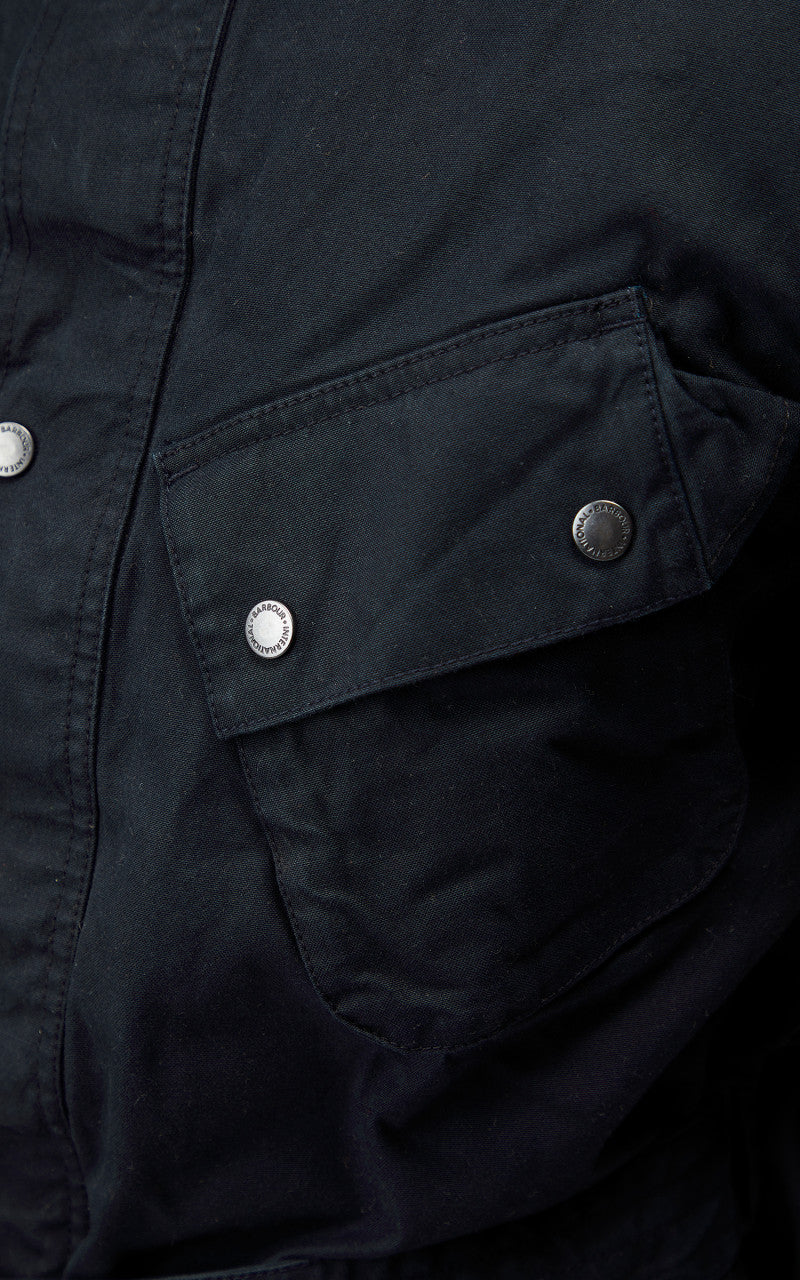 Barbour International Winter Grid A7 Casual Jacket Navy