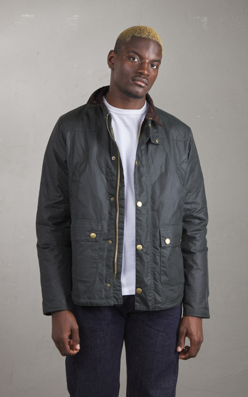 Barbour Reelin Wax Jacket Sage