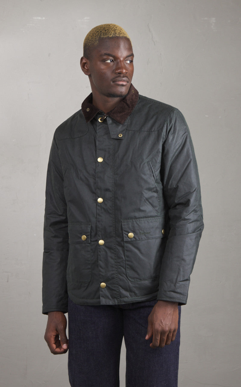 Barbour Reelin Wax Jacket Sage