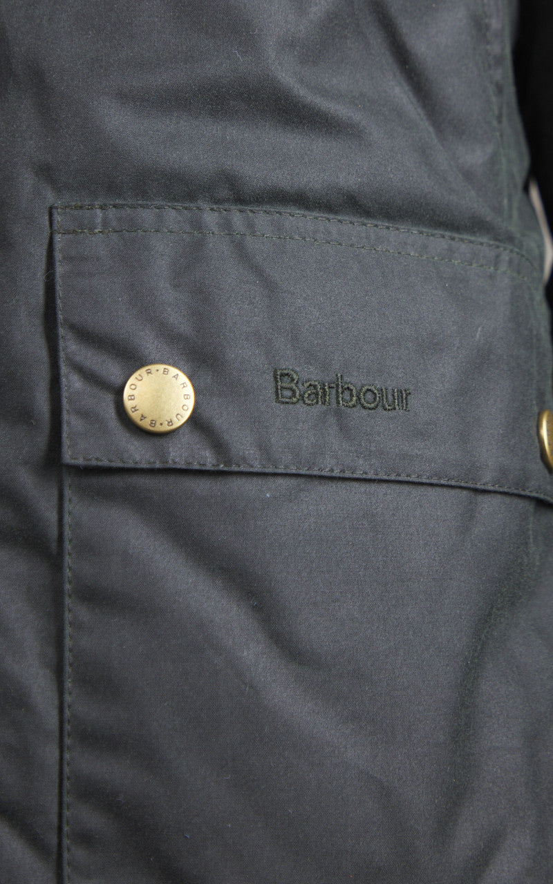 Barbour Reelin Wax Jacket Sage