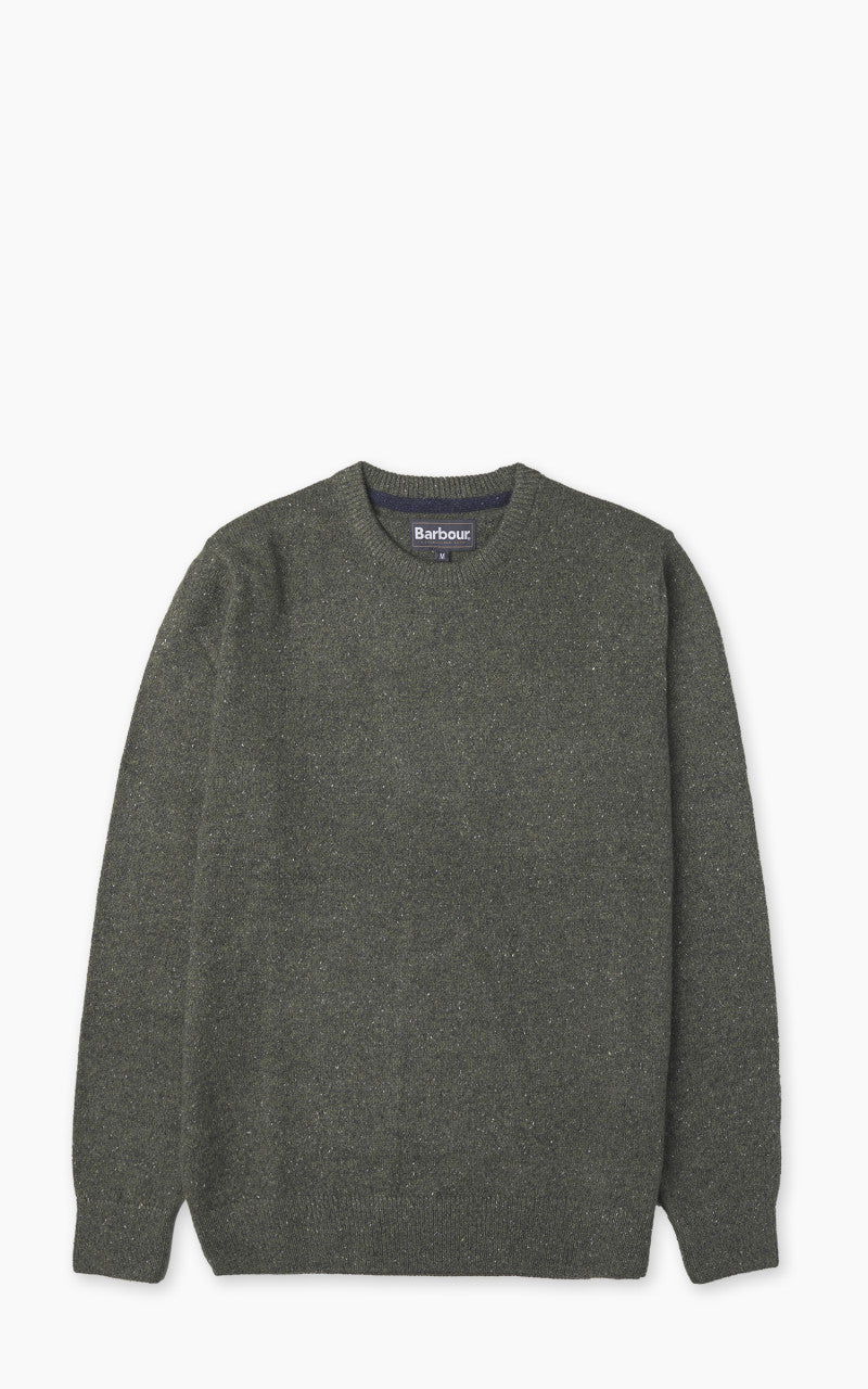 Barbour Essential Tisbury Crew Neck Sweatshirt Dark Seaweed