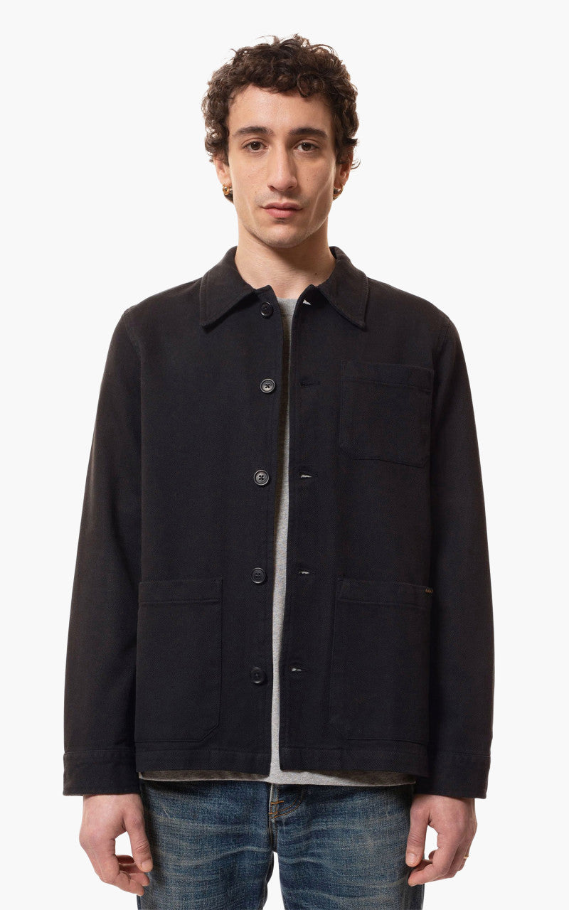 Nudie Jeans Barney Worker Jacket Black